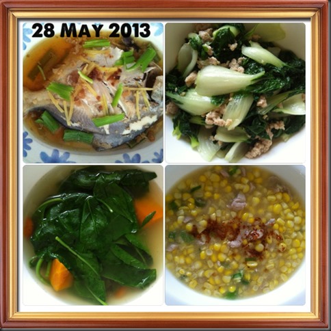 What I cooked today (家常便饭系列）- 28-5-2013