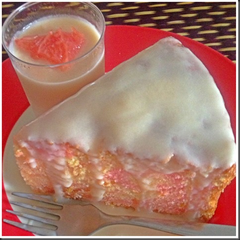 One Number Baking Ratio Adventures Continues… Grapefruit Cognac Pound Cake With Grapefruit Posset…