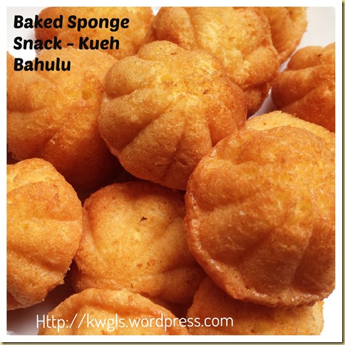 If You Don’t Have The Mould Try This Macaroon Looked Alike–Kueh Bahulu （蛋花糕）