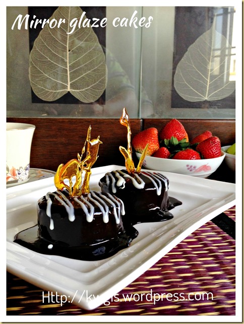 Chocolate Mirror Glaze Recipe (镜面巧克力蛋糕装饰） - Guai Shu Shu