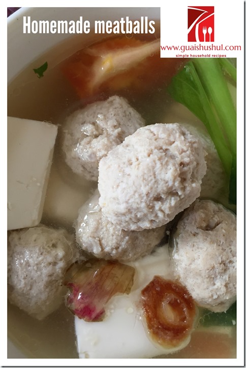 Chinese Style Meatballs (肉丸 或贡丸）